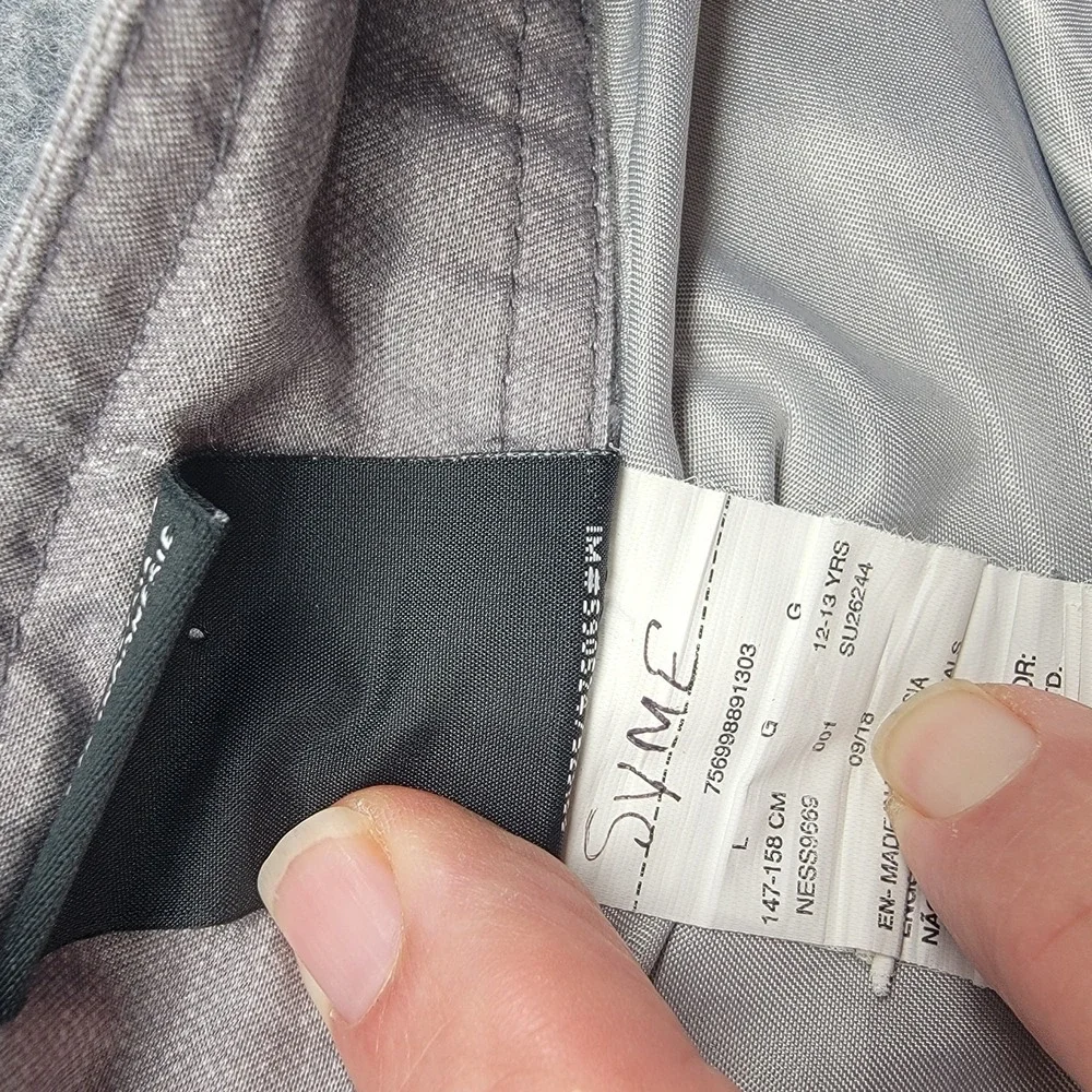 Nike Boys Board Shorts L Just Do It Black Gray Blue Striped Drawstring Pocket